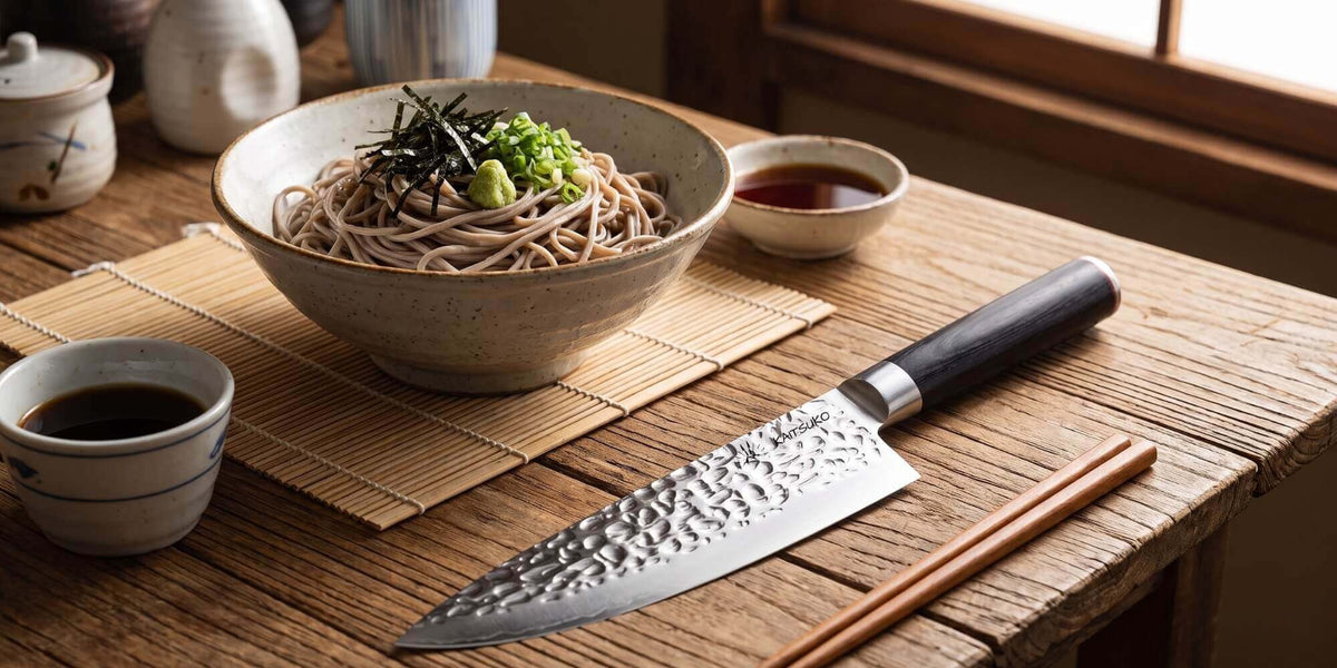 soba nouilles de sarasin japon couteau japonais