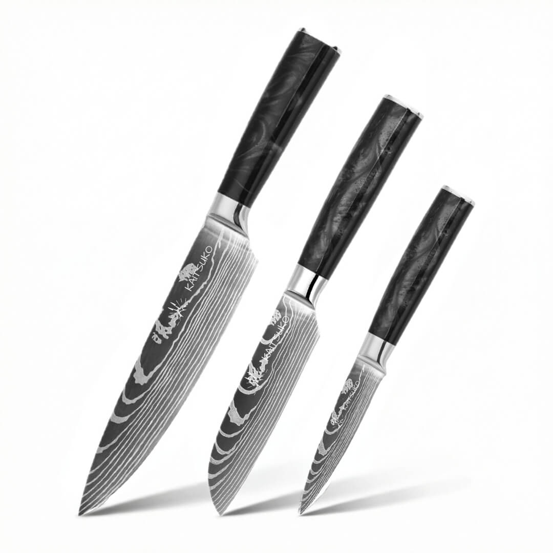 Set of 3 Japanese knives - Chef Tanaka