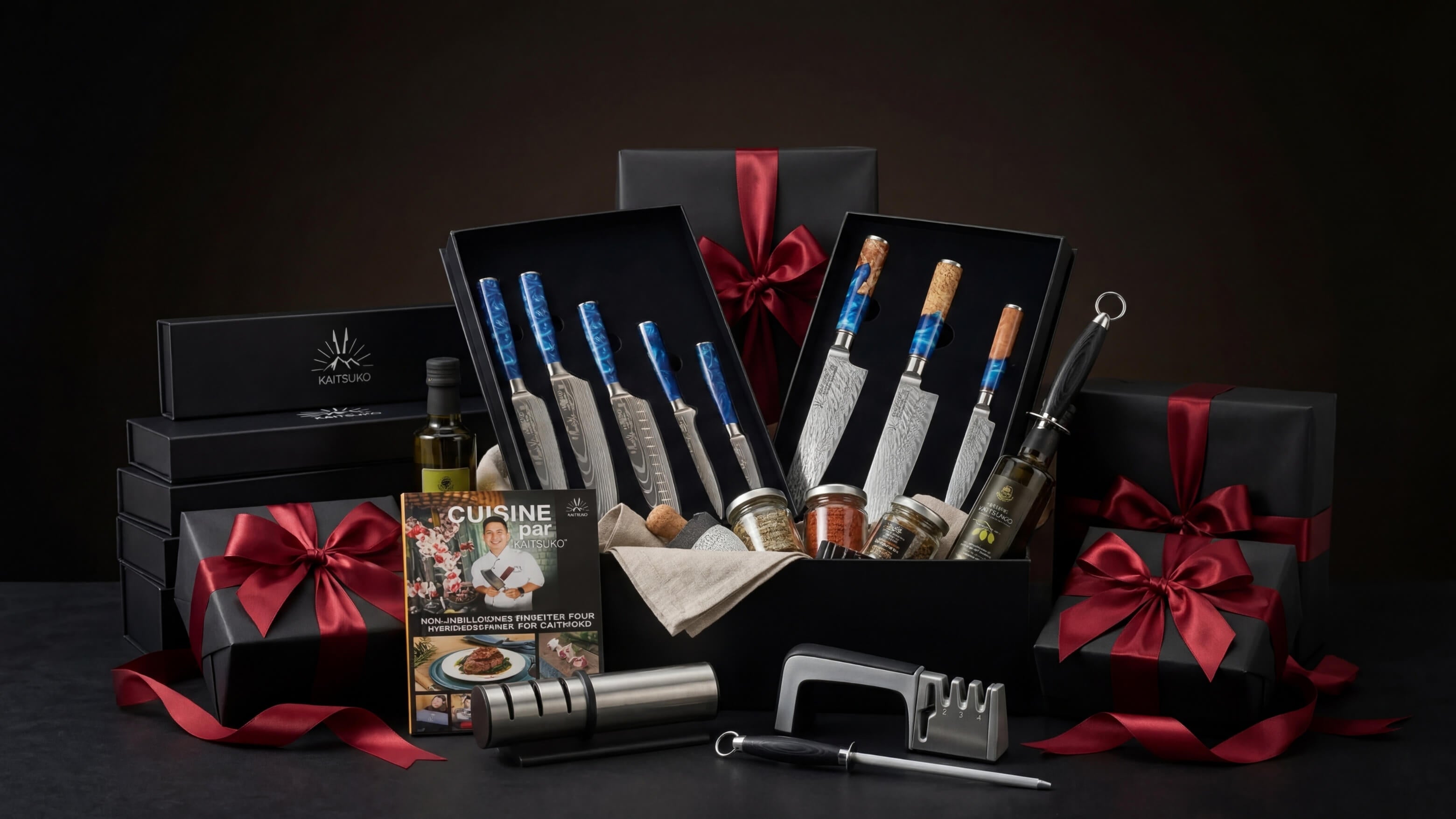 Idées cadeaux indispensables cuisine carte cadeau livre de recettes couteau japonais Kaitsuko