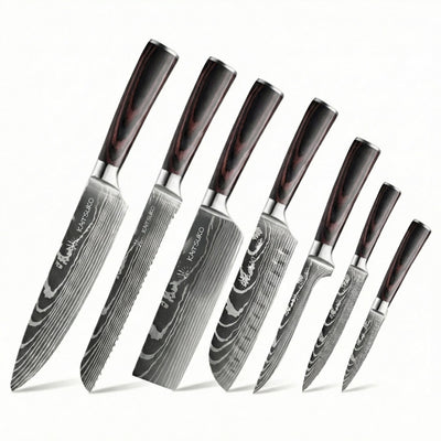Set of 7 Japanese knives - Chef Tanaka
