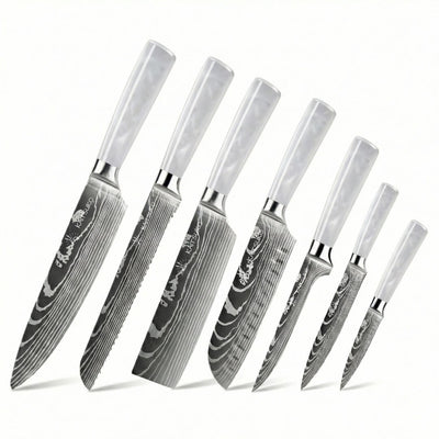 Set of 7 Japanese knives - Chef Tanaka
