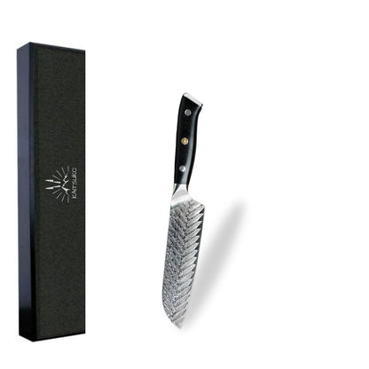 Couteau de cuisine Santoku pour découpe viande poisson et légumes Kaitsuko
