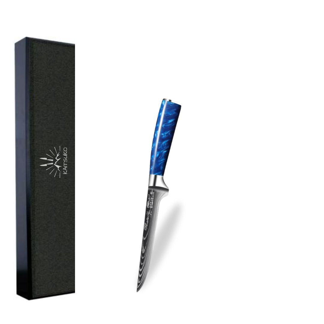 Couteau de cuisine à désosser pour retirer la viande des os Chef Tanaka Bleu Ocean Kaitsuko