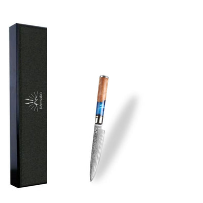 Couteau de cuisine professionnel utilitaire pour découpe de précision Série Mer Jaune