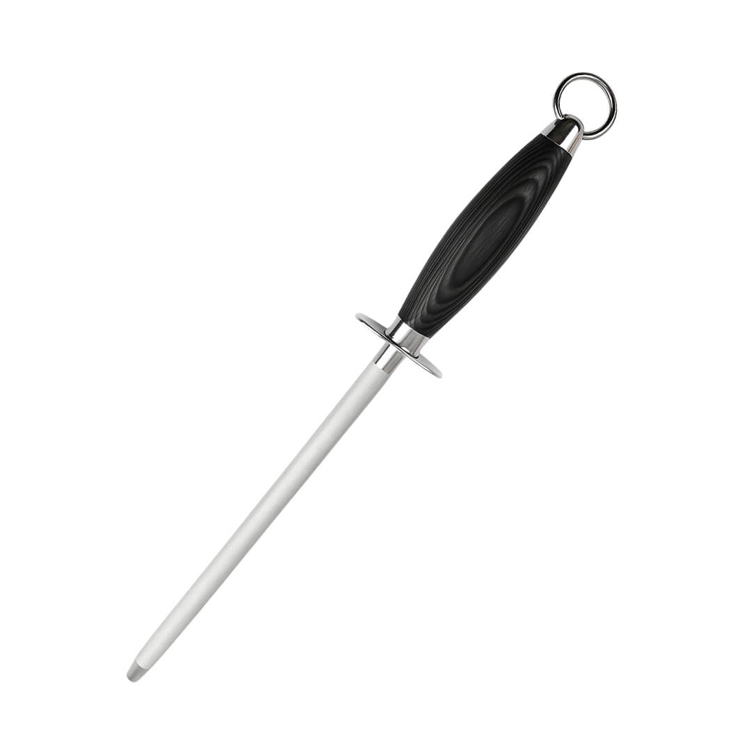 Fusil à aiguiser professionnel – Bois foncé – 23 cm