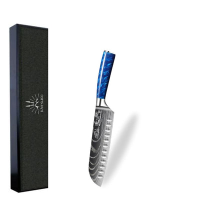 Kaitsuko France couteau de cuisine japonais Santoku pour découpe viande poisson légume