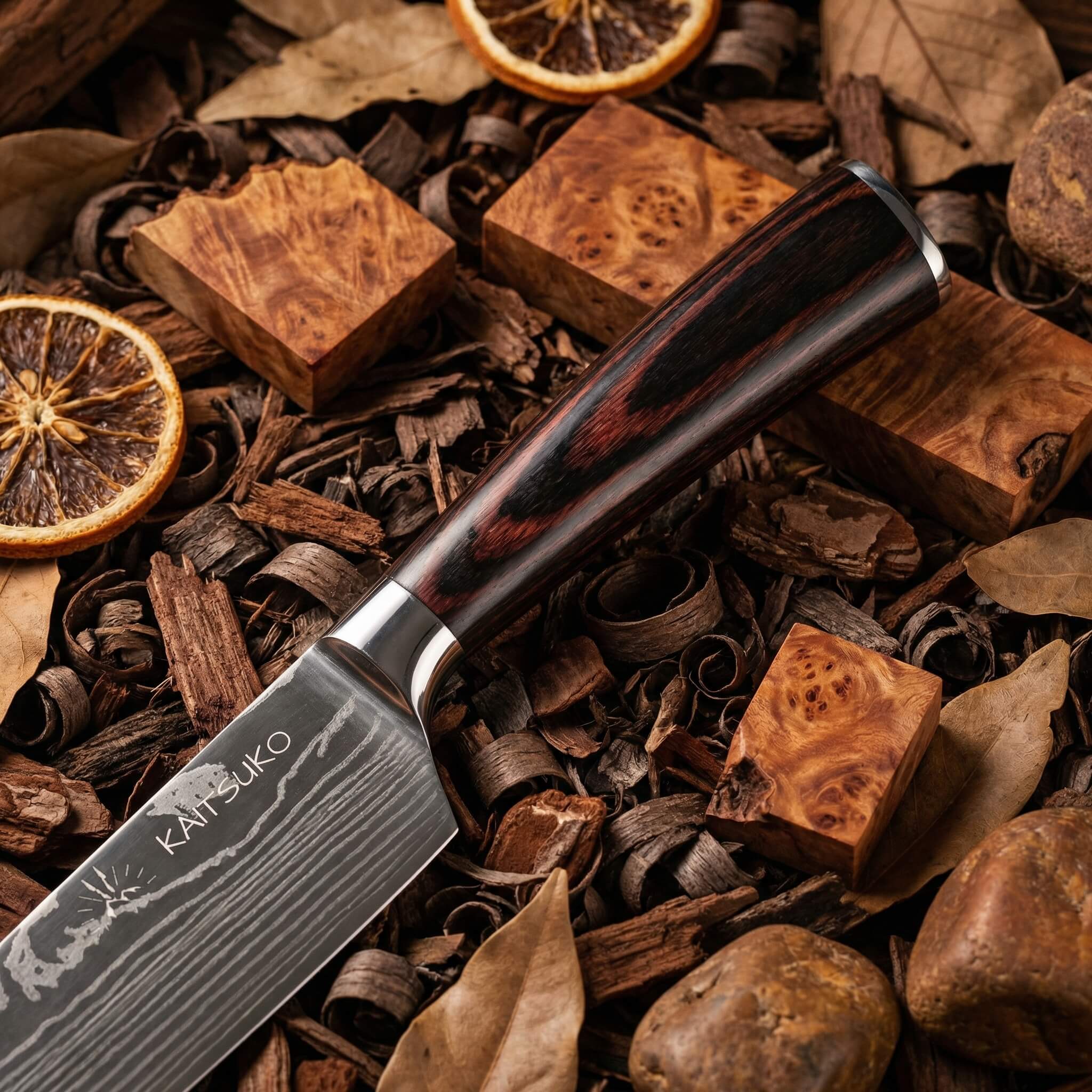 Set of 5 Japanese knives - Chef Tanaka