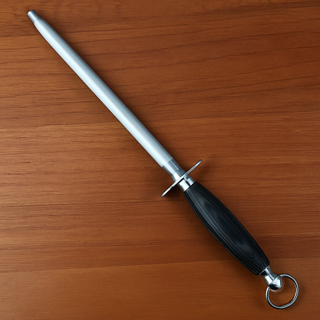 Fusil à aiguiser professionnel – Bois foncé – 23 cm