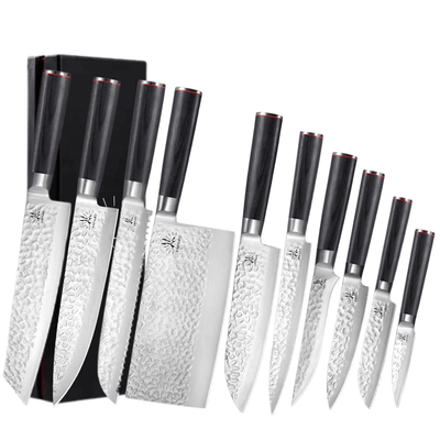 Set Kaito de 10 couteaux de cuisine japonais
