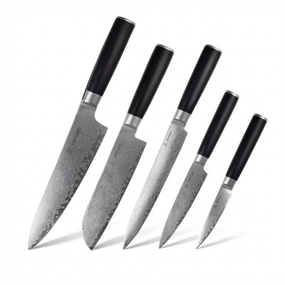 Set de 5 couteaux Kyoto couteaux japonais damas