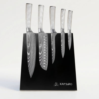 Black Magnetic Knife Holder – Stainless Steel Base