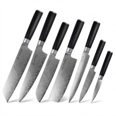 Set of 7 Japanese knives - Kyoto