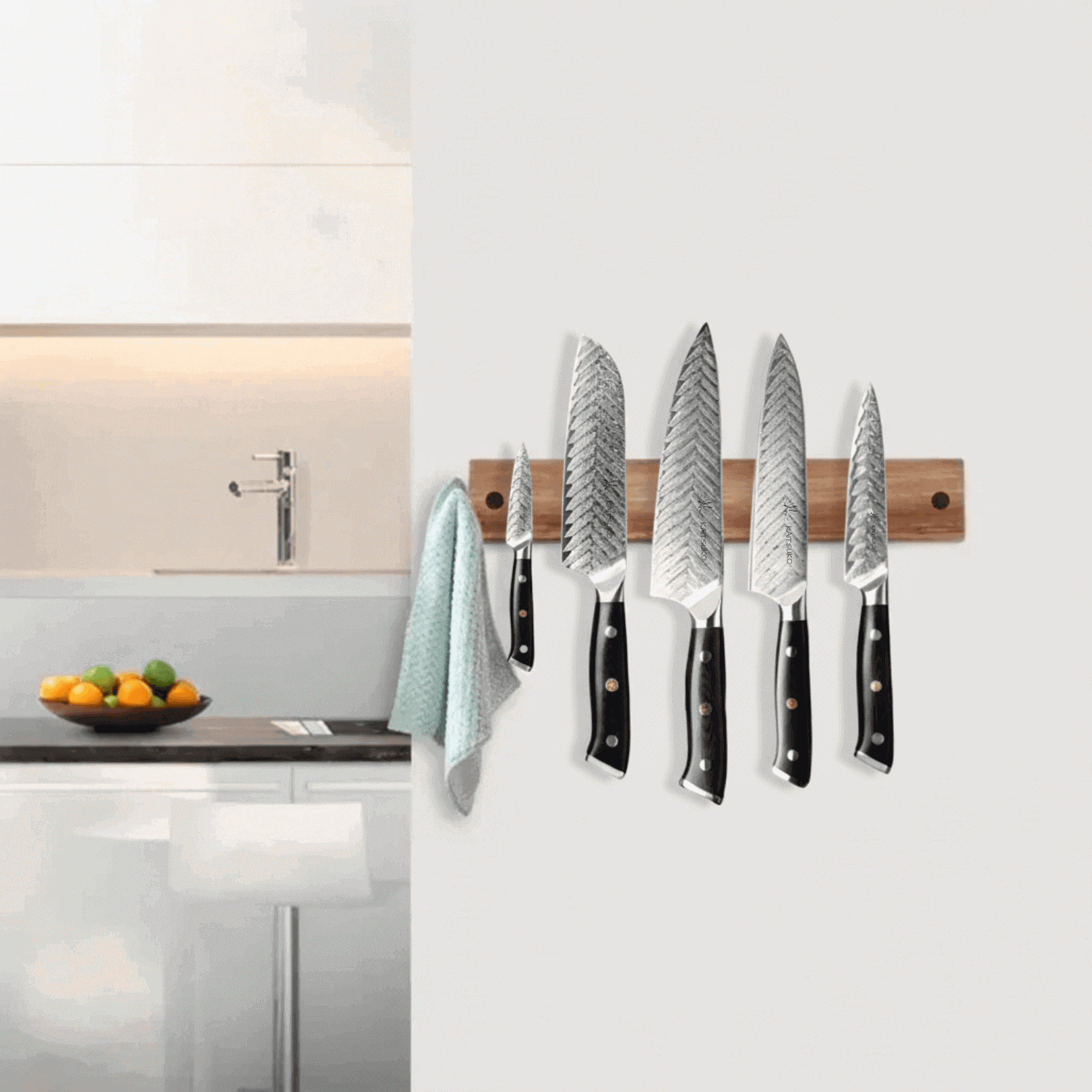 Support mural magnetique en bois haut de gamme